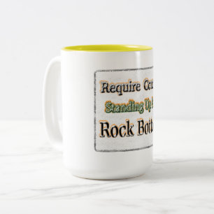 "Require Courage" Cute Design. Buy Now Two-Tone Coffee Mug