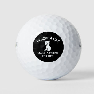 Rescue A Cat Make A Friend For Life Golf Balls