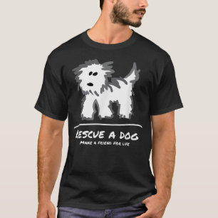 Rescue a Dog , Don't Shop Adopt Animal Lover T-Shirt