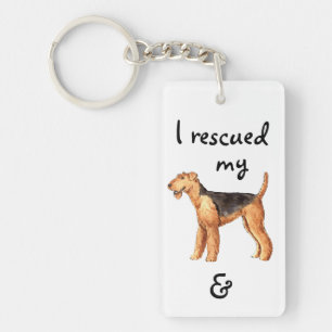 Rescue Airedale Key Ring