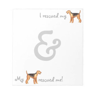 Rescue Airedale Notepad