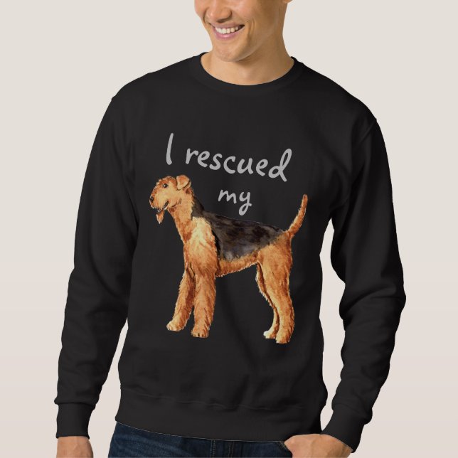 Rescue Airedale Sweatshirt (Front)