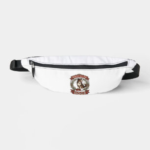 Rescue All Dogs Dog Floral Wreath Ribbon_1 Bum Bags