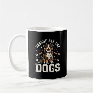 Rescue All The Dogs Vintage Dog Coffee Mug