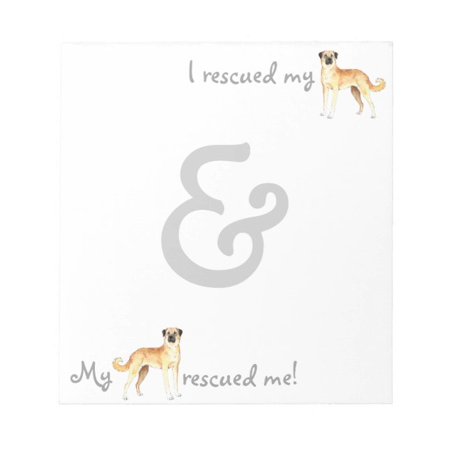 Rescue Anatolian Shepherd Notepad (Front)