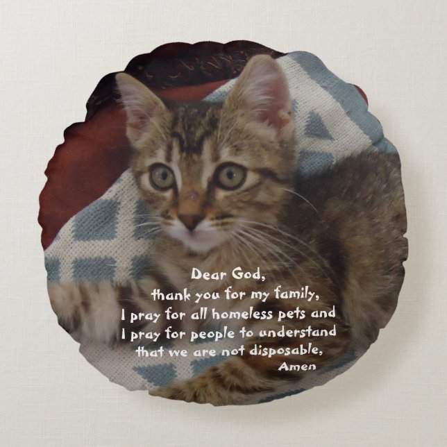 Rescue Animals Round Cushion (Front)