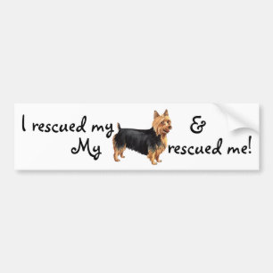 Rescue Australian Terrier Bumper Sticker