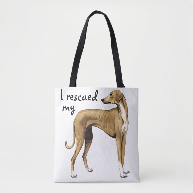 Rescue Azawakh Tote Bag (Front)