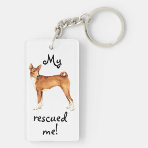 Rescue Basenji Key Ring