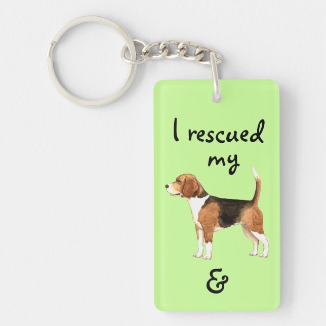 Rescue Beagle Key Ring (Front)