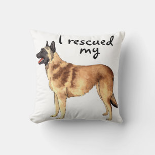 Rescue Belgian Malinois Cushion