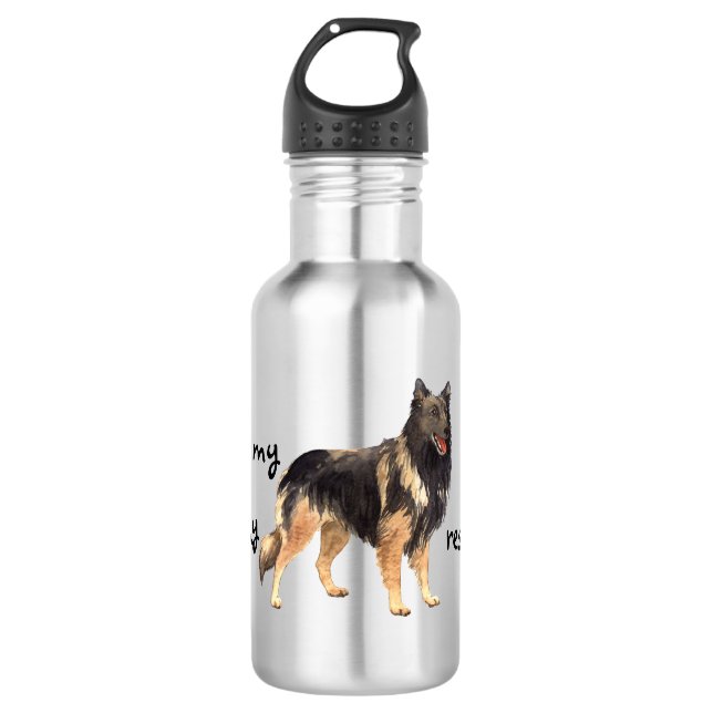 Rescue Belgian Tervuren 532 Ml Water Bottle (Front)