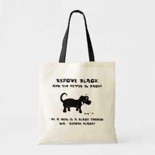Rescue Black Dogs Tote Bag