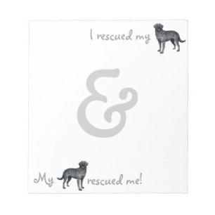 Rescue Black Lab Notepad