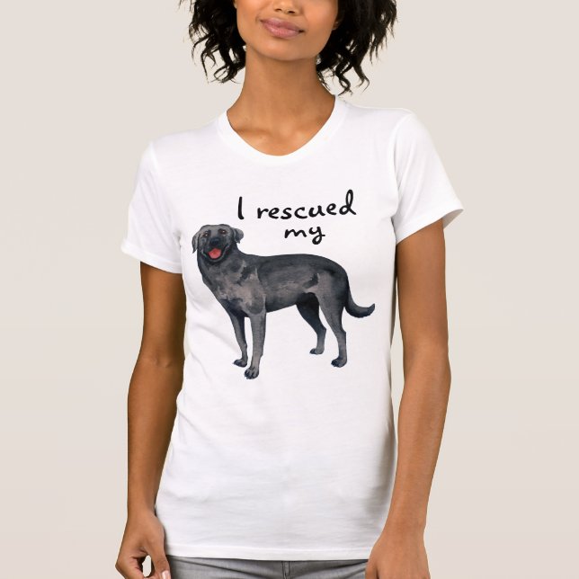 Rescue Black Lab T-Shirt (Front)