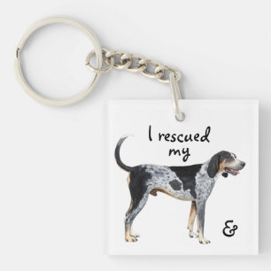 Rescue Bluetick Coonhound Key Ring