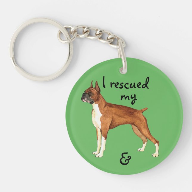Rescue Boxer Key Ring (Front)