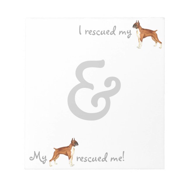 Rescue Boxer Notepad (Front)