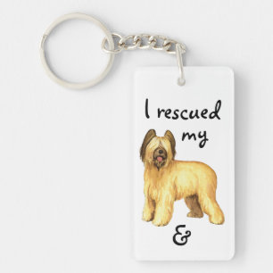 Rescue Briard Key Ring