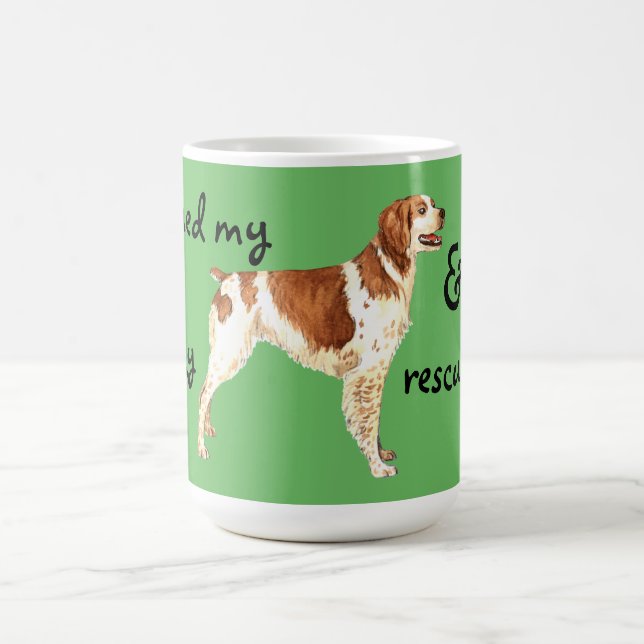 Rescue Brittany Coffee Mug (Center)
