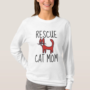 RESCUE CAT MOM T-Shirts