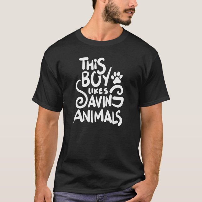 Rescue Cats Dogs Saving Animals In Need T-Shirt (Front)