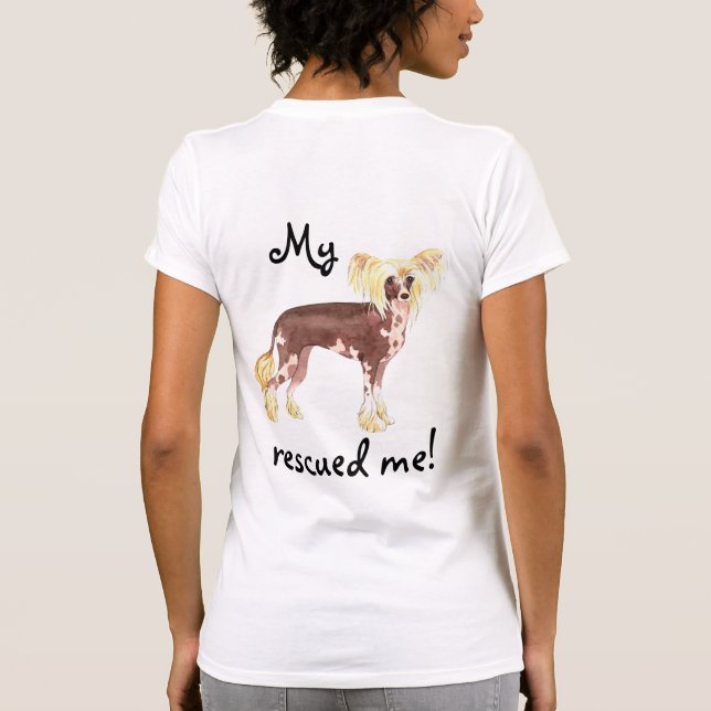 Rescue Chinese Crested T-Shirt (Back)