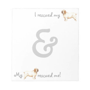 Rescue Clumber Spaniel Notepad