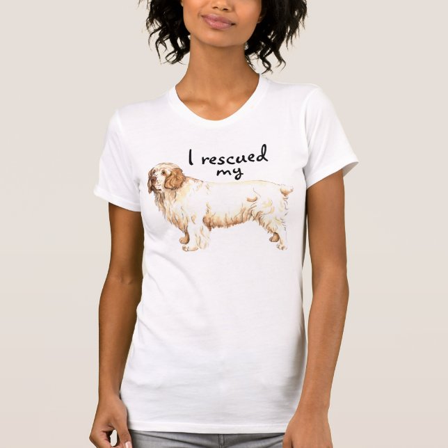 Rescue Clumber Spaniel T-Shirt (Front)