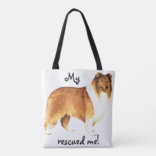 Rescue Collie Tote Bag (Back)