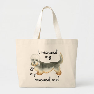 Rescue Dandie Large Tote Bag