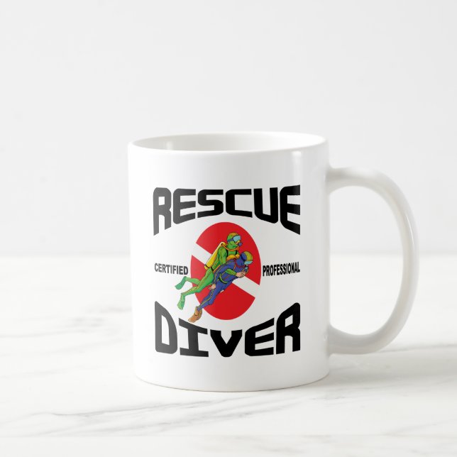 Rescue Diver Coffee Mug (Right)