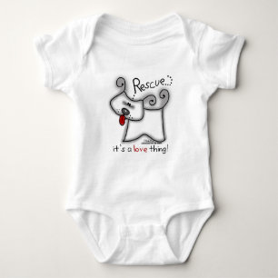 Rescue Dog ... It's A Love Thing Baby Bodysuit