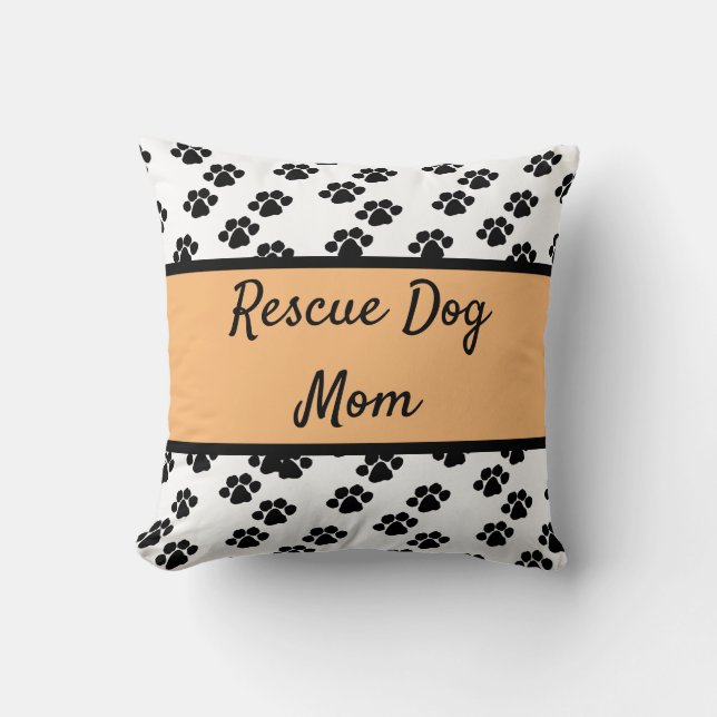 Rescue Dog Mum  Cushion (Front)