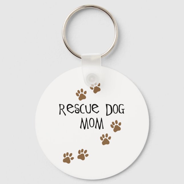 Rescue Dog Mum Key Ring (Front)