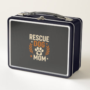 Rescue Dog Mum Metal Lunch Box