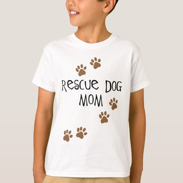 Rescue Dog Mum T-Shirt (Front)