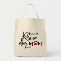 Rescue Dog - "Proud Rescue Dog Mum" Blk