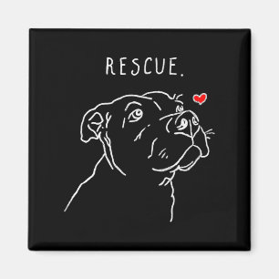 Rescue Dog, Tbull Drawing, Rescue Mom, Adopt Don't Magnet
