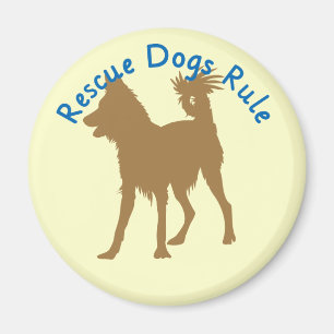 Rescue Dogs Rule v3 Magnet