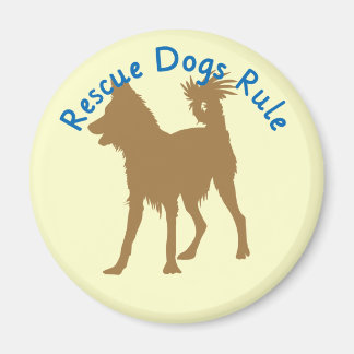 Rescue Dogs Rule v3 Magnet