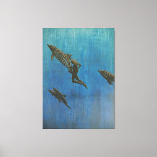 Rescue dolphins canvas print