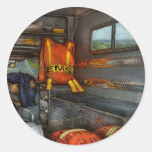Rescue - Emergency Squad Classic Round Sticker