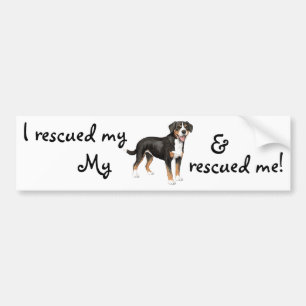 Rescue Entlebucher Mountain Dog Bumper Sticker