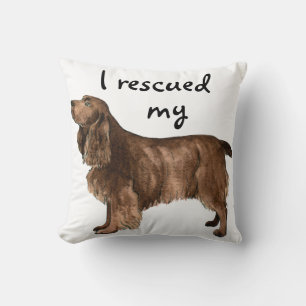 Rescue Field Spaniel Cushion