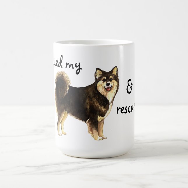 Rescue Finnish Lapphund Coffee Mug (Center)