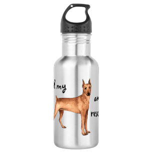Rescue German Pinscher 532 Ml Water Bottle