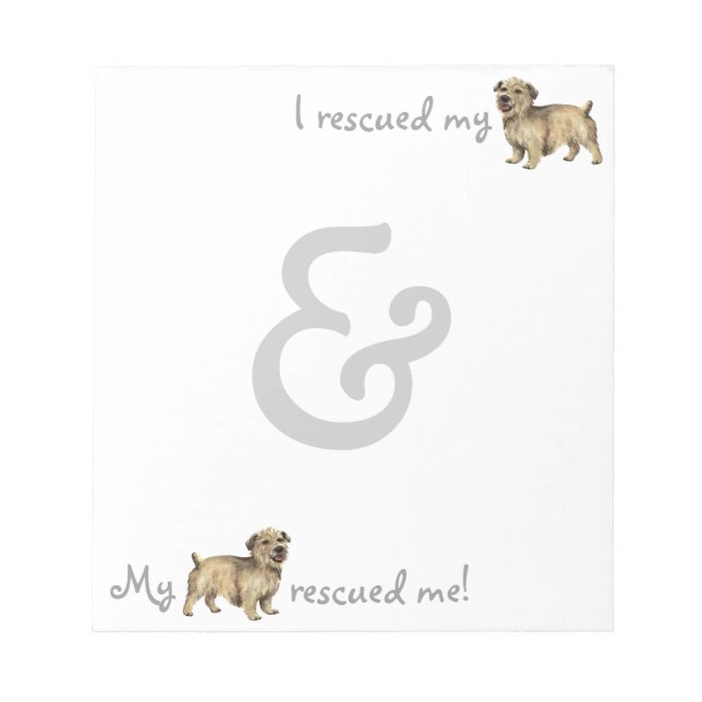 Rescue Glen of Imaal Terrier Notepad (Front)