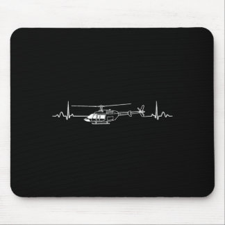 Rescue Helicopter Helicopter Heartbeat Mouse Pad