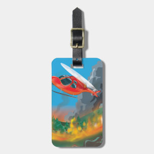 Rescue Helicopter Luggage Tag